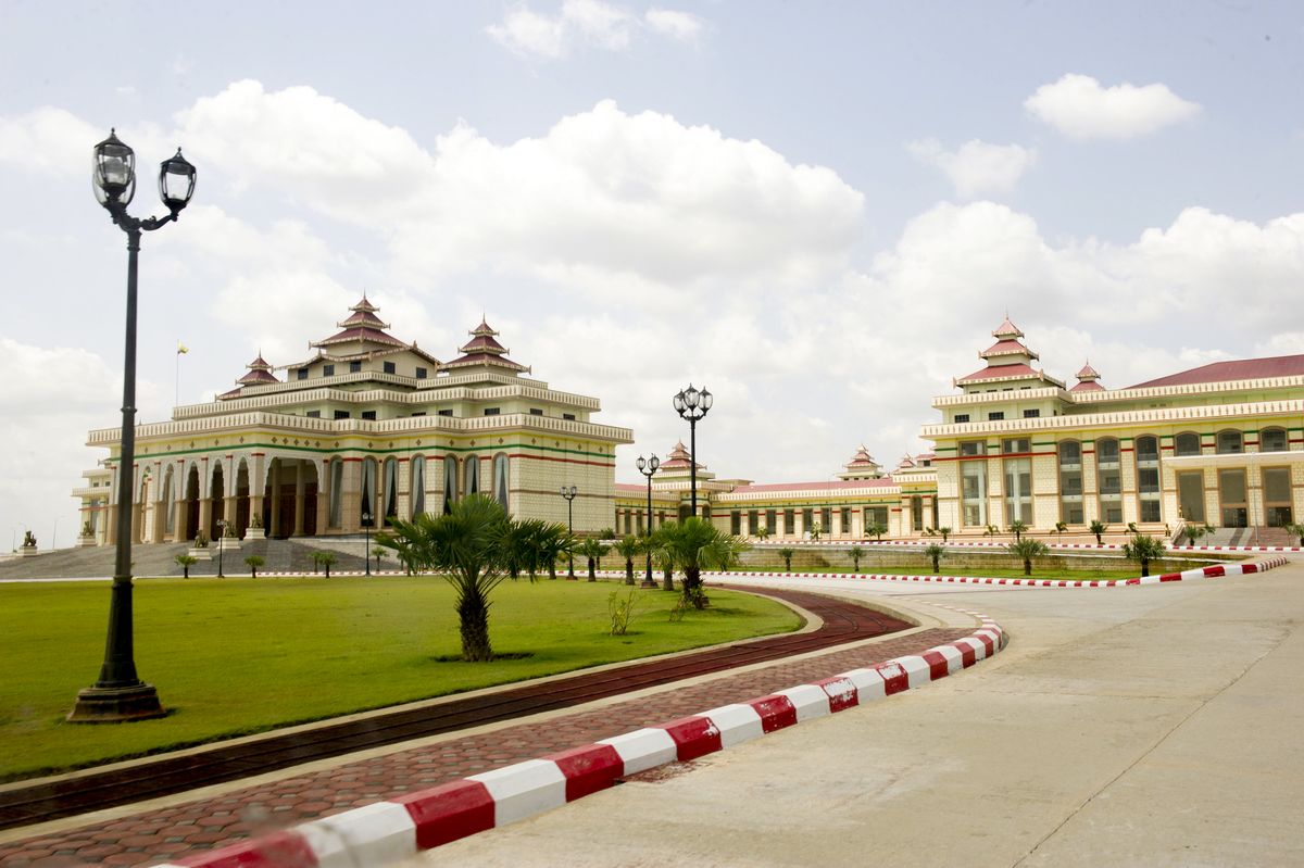 A view of the complex which houses Myanmar’s parliament, the Union Assembly, in Naypyitaw.