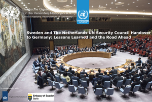 Sweden and the Netherlands SC Handover to Germany 
