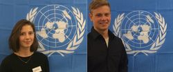Die Jugenddelegierten zur UN-Generalversammlung 2016: Katharina Buch und Eric Klausch