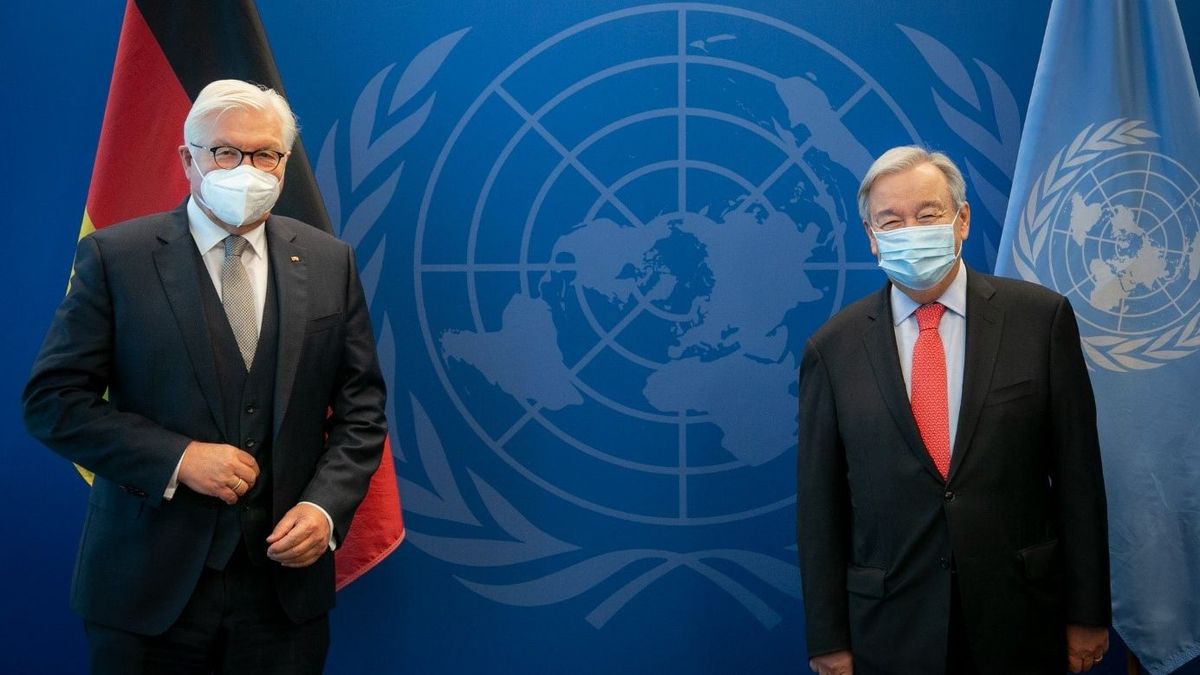 António Guterres und Frank-Walter Steinmeier