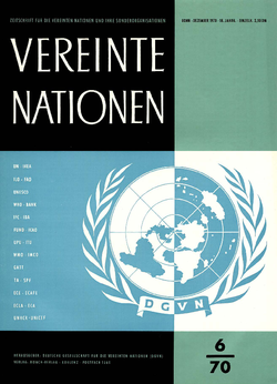 VEREINTE NATIONEN Heft 6/1970