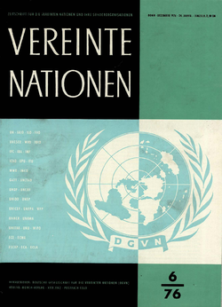 VEREINTE NATIONEN Heft 6/1976