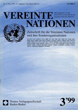 VEREINTE NATIONEN Heft 3/1999