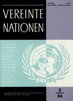 VEREINTE NATIONEN Heft 5/1984
