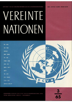 VEREINTE NATIONEN Heft 3/1965