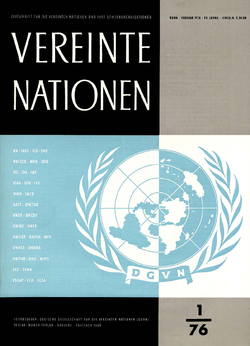 VEREINTE NATIONEN Heft 1/1976