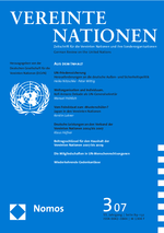 Deutsche Leistungen an den Verband der Vereinten Nationen 2004 bis 2007