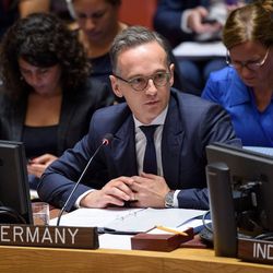 Außenminister Heiko Maas bei einer Sitzung des Sicherheitsrat