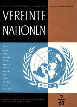 VEREINTE NATIONEN Heft 2/1965