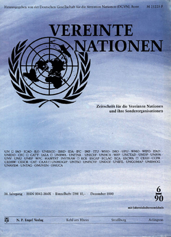 VEREINTE NATIONEN Heft 6/1990