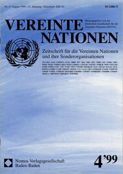 VEREINTE NATIONEN Heft 4/1999