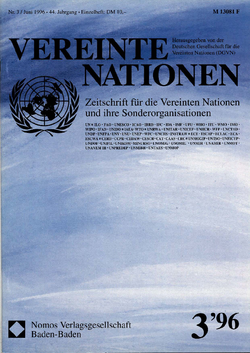 VEREINTE NATIONEN Heft 3/1996
