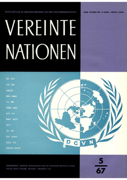 VEREINTE NATIONEN Heft 5/1967