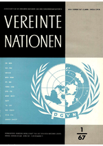 VEREINTE NATIONEN Heft 1/1967