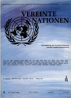 VEREINTE NATIONEN Heft 1/1991