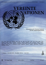 VEREINTE NATIONEN Heft 2/1989