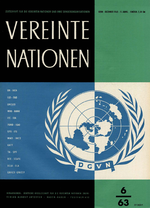VEREINTE NATIONEN Heft 6/1963