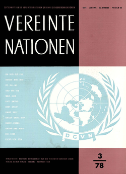VEREINTE NATIONEN Heft 3/1978