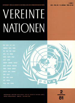 VEREINTE NATIONEN Heft 2/1981