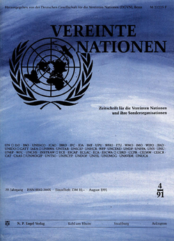 VEREINTE NATIONEN Heft 4/1991