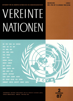 VEREINTE NATIONEN Heft 2/1987