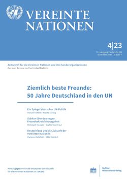 Ziemlich beste Freunde: 50 Jahre Deutschland in den UN