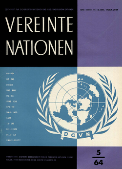 VEREINTE NATIONEN Heft 5/1964