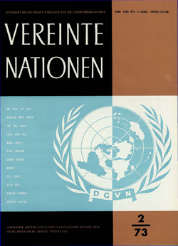 VEREINTE NATIONEN Heft 2/1973